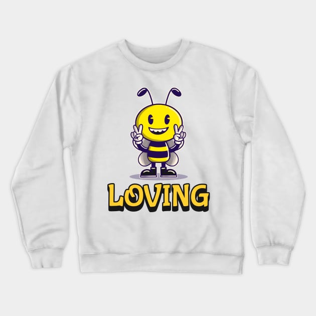 Bee Loving Crewneck Sweatshirt by Kylie Paul